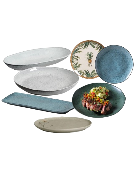Pratos E Travessas Em Cerâmica